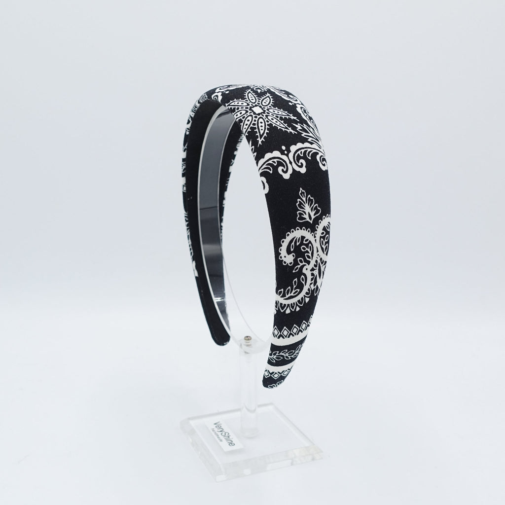 VeryShine paisley print padded headband for women