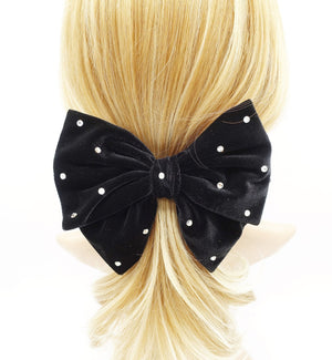 Miu Miu Black Oversized Velvet Hair Bow