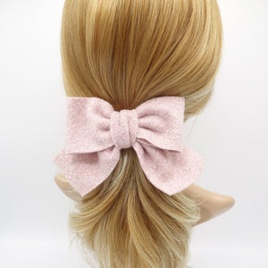 VeryShine woolen teddy hair bow cute hair accessory for women